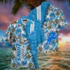 NFL Detroit Lions Blue Silver Hawaiian Shirt V2