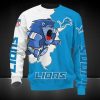 NFL Detroit Lions Blue White Sweatshirt V2