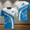 NFL Detroit Lions Blue White T-Shirt