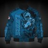NFL Detroit Lions Honolulu Blue Camo Bomber Jacket