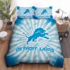 NFL Detroit Lions Light Blue Bedding Set