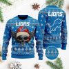 NFL Detroit Lions Skull Blue Sweater