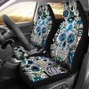 NFL Detroit Lions Skull Flower Car Seat Covers