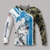 NFL Detroit Lions White Blue Camo Zip Up Hoodie