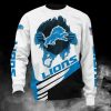 NFL Detroit Lions White Blue Sweatshirt