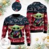 NFL Houston Texans Baby Yoda Ugly Christmas Sweater