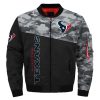 NFL Houston Texans Black Camo Bomber Jacket