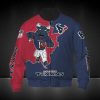 NFL Houston Texans Blue Red Bomber Jacket V2