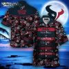 NFL Houston Texans Blue Red Flower Hawaiian Shirt
