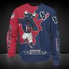 NFL Houston Texans Blue Red Sweatshirt V2