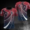NFL Houston Texans Blue Red T-Shirt V3