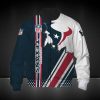NFL Houston Texans Blue White Bomber Jacket
