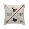 NFL Houston Texans Cross Arrow Square Pillow Case