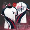 NFL Houston Texans Custom Name White Blue T-Shirt V8