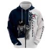 NFL Houston Texans Halloween Iron Maiden Zip Up Hoodie