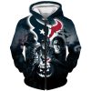 NFL Houston Texans Halloween Night Zip Up Hoodie
