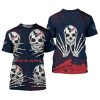 NFL Houston Texans Halloween Skull T-Shirt V13