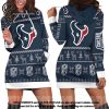 NFL Houston Texans Holiday Women Hoodie Dress