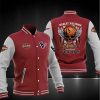 NFL Houston Texans Red Skull Baseball Jacket
