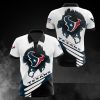 NFL Houston Texans White Blue Polo Shirt