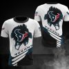 NFL Houston Texans White Blue T-Shirt