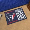 NFL Houston Texans World’s Best Dad Rubber Doormat