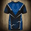 NFL Indianapolis Colts Black Blue Lightning T-Shirt