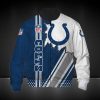 NFL Indianapolis Colts Blue White Bomber Jacket V2
