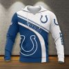 NFL Indianapolis Colts Blue White Pullover Hoodie