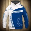 NFL Indianapolis Colts Blue White Pullover Hoodie V6