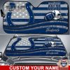 NFL Indianapolis Colts Custom Name American Flag Car Sunshade