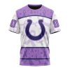 NFL Indianapolis Colts Custom Name Number Fight Cancer T-Shirt