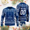 NFL Indianapolis Colts Custom Name Number Ugly Christmas Sweater V2
