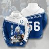 NFL Indianapolis Colts Quenton Nelson Blue White Pullover Hoodie
