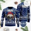 NFL Indianapolis Colts Skull Ugly Christmas Sweater