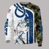 NFL Indianapolis Colts White Blue Camo Sweatshirt