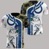 NFL Indianapolis Colts White Blue Camo T-Shirt