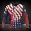 NFL Kansas City Chiefs American Flag Zip Up Hoodie