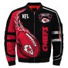 NFL Kansas City Chiefs Black Red Bomber Jacket V3