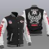 NFL Kansas City Chiefs Black Skull Baseball Jacket