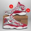 NFL Kansas City Chiefs Custom Name Number Air Jordan 13 Shoes V3