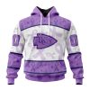 NFL Kansas City Chiefs Custom Name Number Fight Cancer Pullover Hoodie