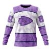 NFL Kansas City Chiefs Custom Name Number Fight Cancer Sweatshirt