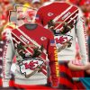 NFL Kansas City Chiefs Custom Name Red Cream Sweatshirt