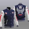NFL Kansas City Chiefs Dark Blue Skull Baseball Jacket