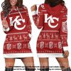 NFL Kansas City Chiefs Holiday Women Hoodie Dress