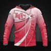 NFL Kansas City Chiefs Light Red Zip Up Hoodie
