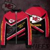 NFL Kansas City Chiefs Red Black Bomber Jacket