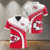 NFL Kansas City Chiefs Red White Polo Shirt V2