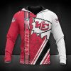 NFL Kansas City Chiefs Red White Pullover Hoodie